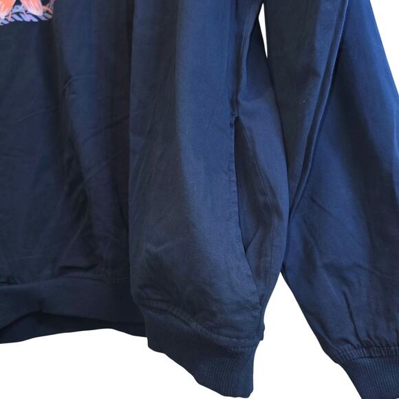 Crazy Shirt Hawaii Floral Pullover Lightweight Top XL Unisex M Navy Blackberry - Picture 10 of 13